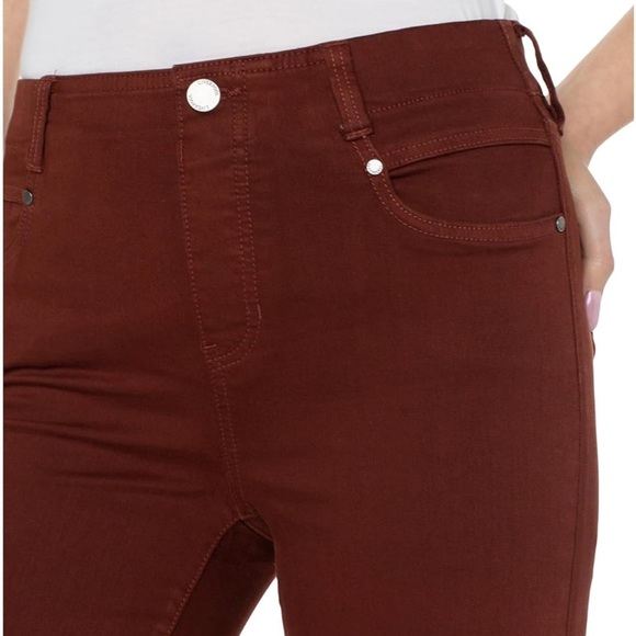 NWT Liverpool Los Angeles Gia Glider Pull-on Ankle Skinny in Brunette - Picture 4 of 16